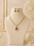 Eterna Emerald AD Necklace Set