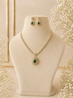 Eterna Emerald AD Necklace Set