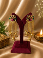 Mayura Gold Polish Statement Earrings